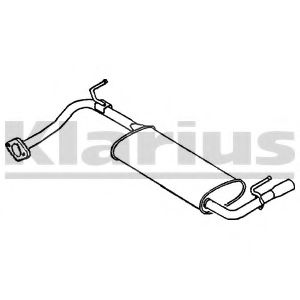 KLARIUS MA238X Глушитель выхлопных газов конечный для MAZDA FAMILIA V (Мазда Фамилиа v) KLARIUS MA238X Глушитель выхлопных газов конечный для MAZDA FAMILIA V (Мазда Фамилиа v)