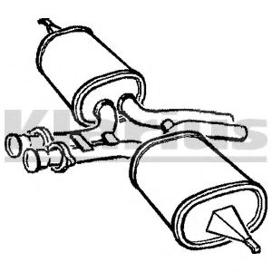KLARIUS MZ234B Средний глушитель выхлопных газов для MERCEDESBENZ (Мерседес бенц) KLARIUS MZ234B Средний глушитель выхлопных газов для MERCEDESBENZ (Мерседес бенц)