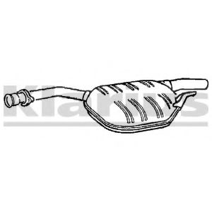 KLARIUS MZ246H Средний глушитель выхлопных газов для MERCEDESBENZ (Мерседес бенц) KLARIUS MZ246H Средний глушитель выхлопных газов для MERCEDESBENZ (Мерседес бенц)