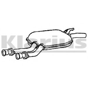 KLARIUS MZ337A Средний глушитель выхлопных газов для MERCEDESBENZ (Мерседес бенц) KLARIUS MZ337A Средний глушитель выхлопных газов для MERCEDESBENZ (Мерседес бенц)