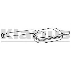 KLARIUS MZ393Q Средний глушитель выхлопных газов для MERCEDESBENZ (Мерседес бенц) KLARIUS MZ393Q Средний глушитель выхлопных газов для MERCEDESBENZ (Мерседес бенц)