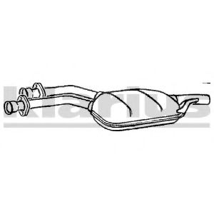 KLARIUS MZ438B Средний глушитель выхлопных газов для MERCEDESBENZ (Мерседес бенц) KLARIUS MZ438B Средний глушитель выхлопных газов для MERCEDESBENZ (Мерседес бенц)