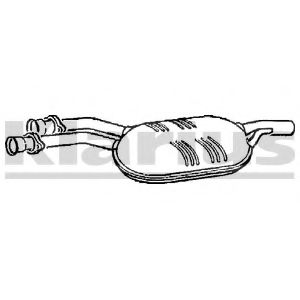 KLARIUS MZ441W Средний глушитель выхлопных газов для MERCEDESBENZ (Мерседес бенц) KLARIUS MZ441W Средний глушитель выхлопных газов для MERCEDESBENZ (Мерседес бенц)