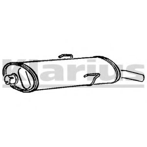 KLARIUS PG134B Глушитель выхлопных газов конечный для PEUGEOT 205 I (Пежо 205 и) KLARIUS PG134B Глушитель выхлопных газов конечный для PEUGEOT 205 I (Пежо 205 и)