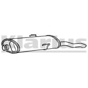 KLARIUS PG196J Глушитель выхлопных газов конечный для PEUGEOT 309 II (Пежо 309 2) KLARIUS PG196J Глушитель выхлопных газов конечный для PEUGEOT 309 II (Пежо 309 2)