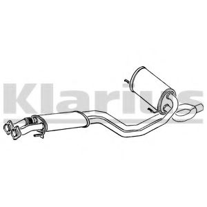 KLARIUS PG403E Средний глушитель выхлопных газов для PEUGEOT (Пежо) KLARIUS PG403E Средний глушитель выхлопных газов для PEUGEOT (Пежо)