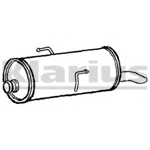 KLARIUS PG706J Глушитель выхлопных газов конечный для PEUGEOT 206 SW (Пежо 206 св) KLARIUS PG706J Глушитель выхлопных газов конечный для PEUGEOT 206 SW (Пежо 206 св)