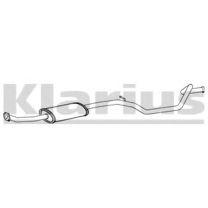 KLARIUS PG709E Средний глушитель выхлопных газов для PEUGEOT 206 SW (Пежо 206 св) KLARIUS PG709E Средний глушитель выхлопных газов для PEUGEOT 206 SW (Пежо 206 св)