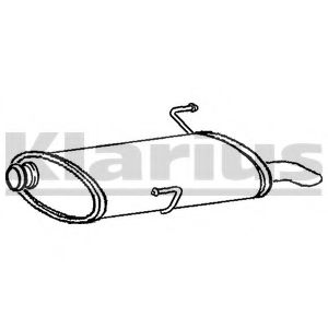 KLARIUS PG710D Глушитель выхлопных газов конечный для PEUGEOT 206 SW (Пежо 206 св) KLARIUS PG710D Глушитель выхлопных газов конечный для PEUGEOT 206 SW (Пежо 206 св)