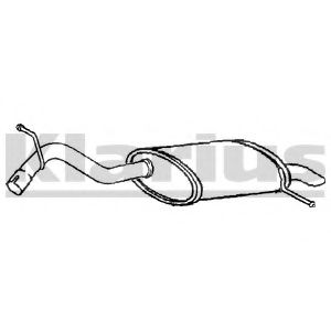 KLARIUS PG731X Глушитель выхлопных газов конечный для PEUGEOT 407 (Пежо 407) KLARIUS PG731X Глушитель выхлопных газов конечный для PEUGEOT 407 (Пежо 407)
