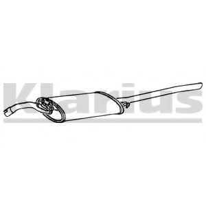 KLARIUS SE22X Глушитель выхлопных газов конечный для SEAT TOLEDO (Сеат Толэдо) KLARIUS SE22X Глушитель выхлопных газов конечный для SEAT TOLEDO (Сеат Толэдо)