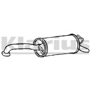KLARIUS TY582G Глушитель выхлопных газов конечный для TOYOTA YARIS (Тойота/тоета Ярис) KLARIUS TY582G Глушитель выхлопных газов конечный для TOYOTA YARIS (Тойота/тоета Ярис)