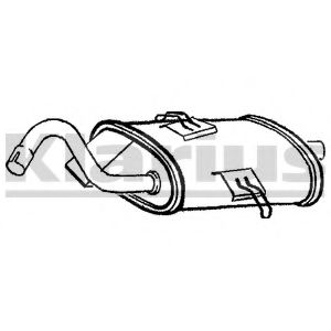 KLARIUS VO206C Глушитель выхлопных газов конечный для VOLVO 960 (Вольво 960) KLARIUS VO206C Глушитель выхлопных газов конечный для VOLVO 960 (Вольво 960)