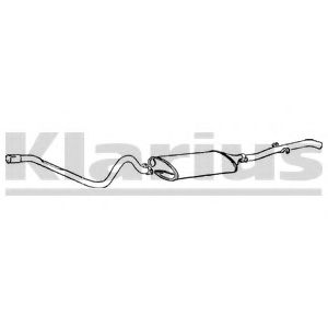 KLARIUS VW381B Глушитель выхлопных газов конечный для VOLKSWAGEN JETTA (Фольксваген Жэтта) KLARIUS VW381B Глушитель выхлопных газов конечный для VOLKSWAGEN JETTA (Фольксваген Жэтта)