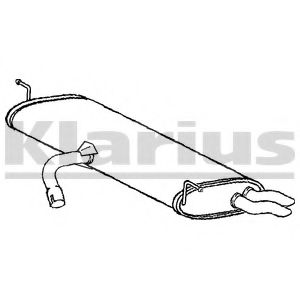 KLARIUS VW617D Глушитель выхлопных газов конечный для VOLKSWAGEN GOLF V (Фольксваген Гольф 5) KLARIUS VW617D Глушитель выхлопных газов конечный для VOLKSWAGEN GOLF V (Фольксваген Гольф 5)