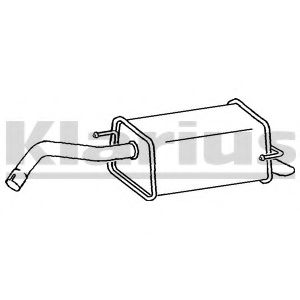 KLARIUS 220952 Глушитель выхлопных газов конечный для NISSAN NOTE (Ниссан Нотэ) KLARIUS 220952 Глушитель выхлопных газов конечный для NISSAN NOTE (Ниссан Нотэ)