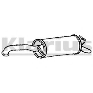 KLARIUS 220964 Глушитель выхлопных газов конечный для TOYOTA YARIS (Тойота/тоета Ярис) KLARIUS 220964 Глушитель выхлопных газов конечный для TOYOTA YARIS (Тойота/тоета Ярис)