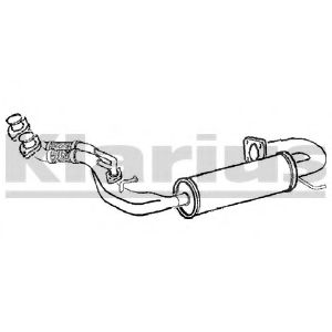 KLARIUS 240811 Предглушитель выхлопных газов для MERCEDESBENZ (Мерседес бенц) KLARIUS 240811 Предглушитель выхлопных газов для MERCEDESBENZ (Мерседес бенц)