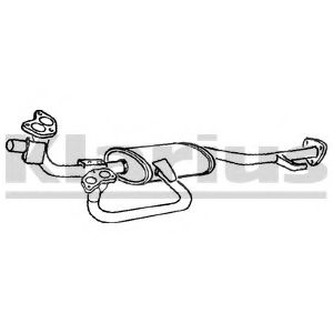 KLARIUS 240856 Предглушитель выхлопных газов для SUBARU LEGACY I (Субару Легаси 1) KLARIUS 240856 Предглушитель выхлопных газов для SUBARU LEGACY I (Субару Легаси 1)