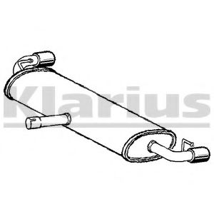 KLARIUS 250729 Глушитель выхлопных газов конечный для AUDI TT (Ауди Тт) KLARIUS 250729 Глушитель выхлопных газов конечный для AUDI TT (Ауди Тт)
