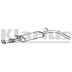 KLARIUS 260849 Средний глушитель выхлопных газов 