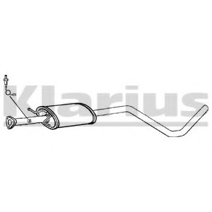 KLARIUS 261009 Средний глушитель выхлопных газов 