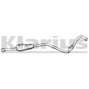KLARIUS 261014 Средний глушитель выхлопных газов 