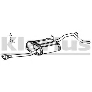 KLARIUS 261015 Глушитель выхлопных газов конечный 