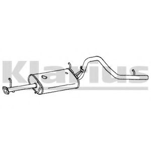 KLARIUS 261026 Глушитель выхлопных газов конечный 