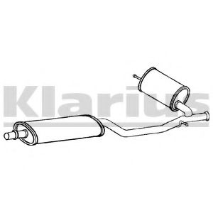 KLARIUS 261031 Средний глушитель выхлопных газов 