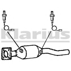 KLARIUS 311535 Катализатор для AUDI 90 (Ауди 90) KLARIUS 311535 Катализатор для AUDI 90 (Ауди 90)