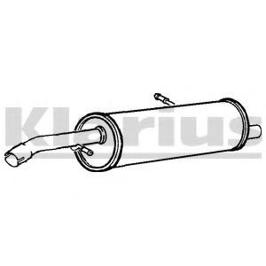 KLARIUS 210946 Глушитель выхлопных газов конечный для PEUGEOT 207 (Пежо 207) KLARIUS 210946 Глушитель выхлопных газов конечный для PEUGEOT 207 (Пежо 207)
