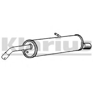 KLARIUS 210953 Глушитель выхлопных газов конечный для PEUGEOT 207 (Пежо 207) KLARIUS 210953 Глушитель выхлопных газов конечный для PEUGEOT 207 (Пежо 207)
