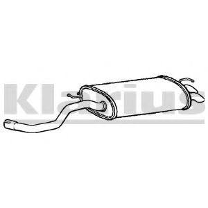 KLARIUS 220906 Глушитель выхлопных газов конечный для VOLKSWAGEN GOLF IV (Фольксваген Гольф 4) KLARIUS 220906 Глушитель выхлопных газов конечный для VOLKSWAGEN GOLF IV (Фольксваген Гольф 4)