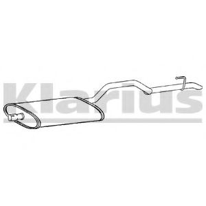 KLARIUS 260930 Средний глушитель выхлопных газов 