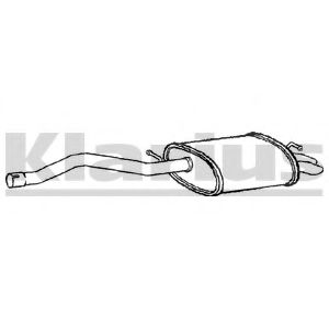 KLARIUS 240796 Глушитель выхлопных газов конечный для VOLKSWAGEN T5 CARAVELLE (Фольксваген Т5 каравелла) KLARIUS 240796 Глушитель выхлопных газов конечный для VOLKSWAGEN T5 CARAVELLE (Фольксваген Т5 каравелла)