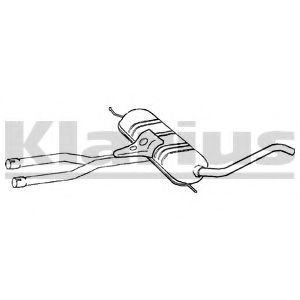 KLARIUS 260804 Средний глушитель выхлопных газов 