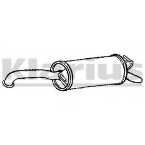 KLARIUS TY668E Глушитель выхлопных газов конечный для TOYOTA YARIS (Тойота/тоета Ярис) KLARIUS TY668E Глушитель выхлопных газов конечный для TOYOTA YARIS (Тойота/тоета Ярис)