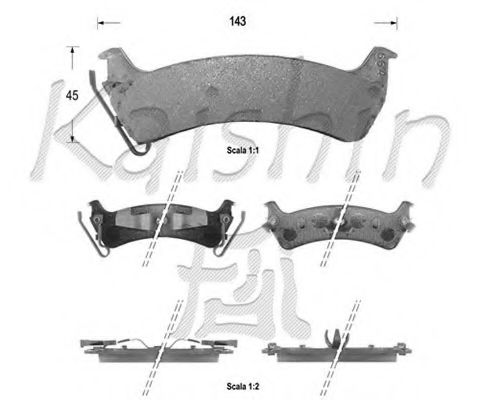 KAISHIN D10001 Тормозные колодки для JEEP CHEROKEE (Джип Чироки) KAISHIN D10001 Тормозные колодки для JEEP CHEROKEE (Джип Чироки)