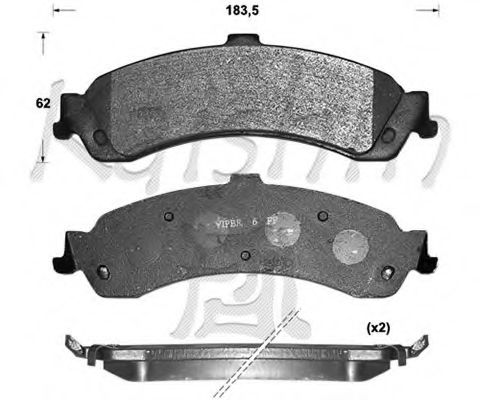 KAISHIN D10072 Тормозные колодки для CHEVROLET TAHOE (Шевроле Тахоэ) KAISHIN D10072 Тормозные колодки для CHEVROLET TAHOE (Шевроле Тахоэ)