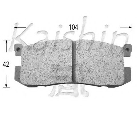 KAISHIN D3056 Тормозные колодки для MAZDA 626 III (Мазда 626 3) KAISHIN D3056 Тормозные колодки для MAZDA 626 III (Мазда 626 3)