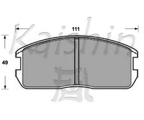 KAISHIN D6010 Тормозные колодки для MITSUBISHI LANCER III (Митсубиши/митсубиси Ланcэр 3) KAISHIN D6010 Тормозные колодки для MITSUBISHI LANCER III (Митсубиши/митсубиси Ланcэр 3)