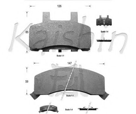 KAISHIN D9981 Тормозные колодки для CHEVROLET TAHOE (Шевроле Тахоэ) KAISHIN D9981 Тормозные колодки для CHEVROLET TAHOE (Шевроле Тахоэ)