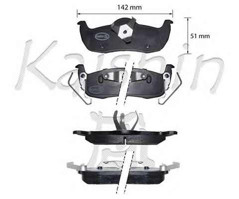 KAISHIN FK1313 Тормозные колодки для JEEP GRAND CHEROKEE III (Джип Гранд чироки 3) KAISHIN FK1313 Тормозные колодки для JEEP GRAND CHEROKEE III (Джип Гранд чироки 3)