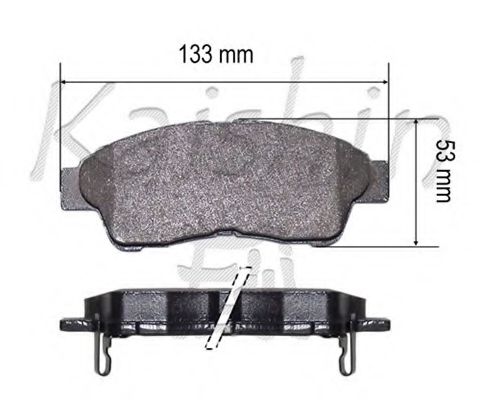 KAISHIN FK2118 Тормозные колодки для TOYOTA CARINA E (Тойота/тоета Карина е) KAISHIN FK2118 Тормозные колодки для TOYOTA CARINA E (Тойота/тоета Карина е)