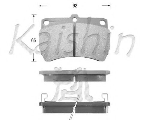 KAISHIN FK3062 Тормозные колодки для MAZDA FAMILIA V (Мазда Фамилиа v) KAISHIN FK3062 Тормозные колодки для MAZDA FAMILIA V (Мазда Фамилиа v)