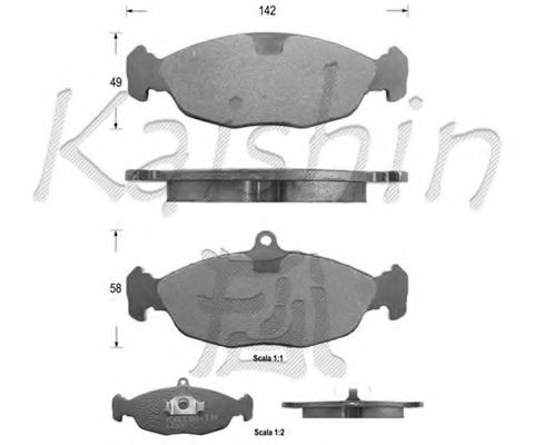 KAISHIN FK7063 Тормозные колодки для DAEWOO (Дэу) KAISHIN FK7063 Тормозные колодки для DAEWOO (Дэу)