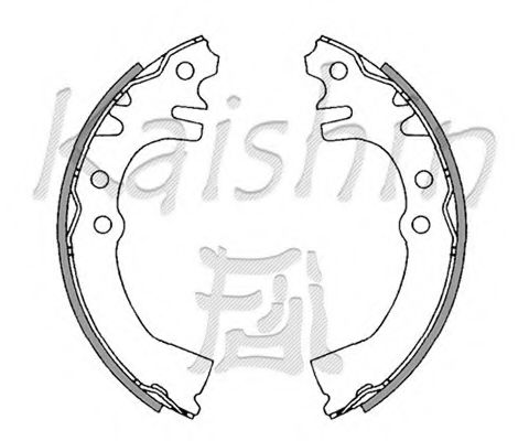 KAISHIN K0024 Тормозные колодоки 