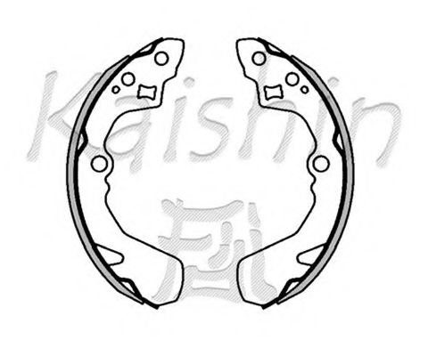 KAISHIN K0032 Тормозные колодоки для TATA INDICA (Тата Индиcа) KAISHIN K0032 Тормозные колодоки для TATA INDICA (Тата Индиcа)