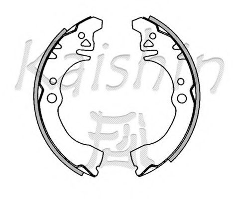 KAISHIN K0034 Тормозные колодоки 